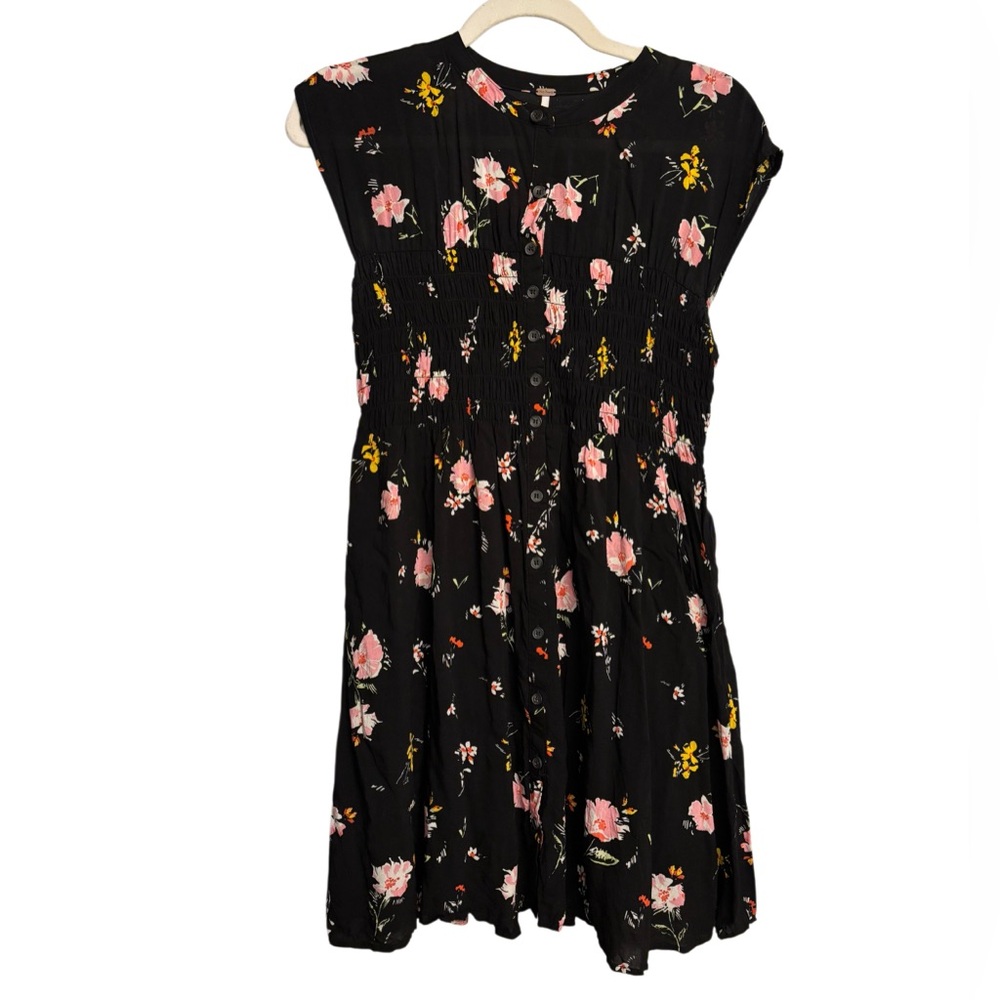 Free People Greatest Day Mini Dress  Black Small - Picture 2 of 6